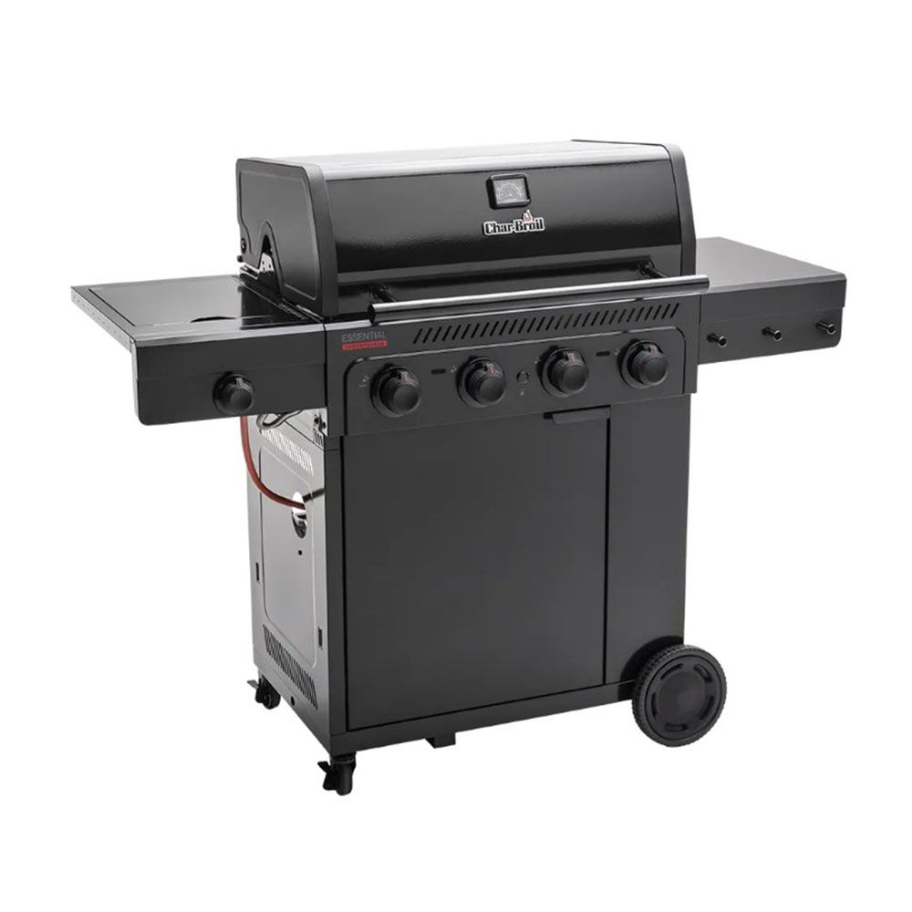 Char-Broil Essential 4 G 4 Burner Gas BBQ Grill with Side Burner