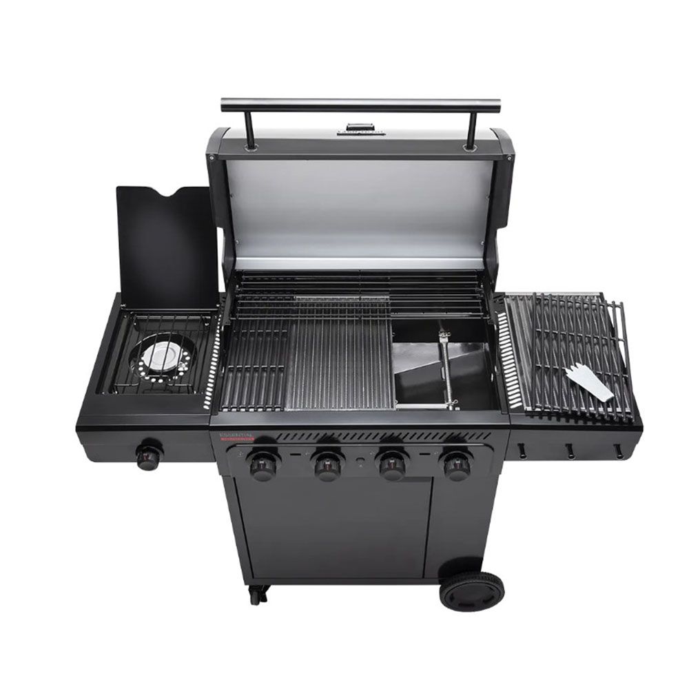 Char-Broil Essential 4 G 4 Burner Gas BBQ Grill with Side Burner