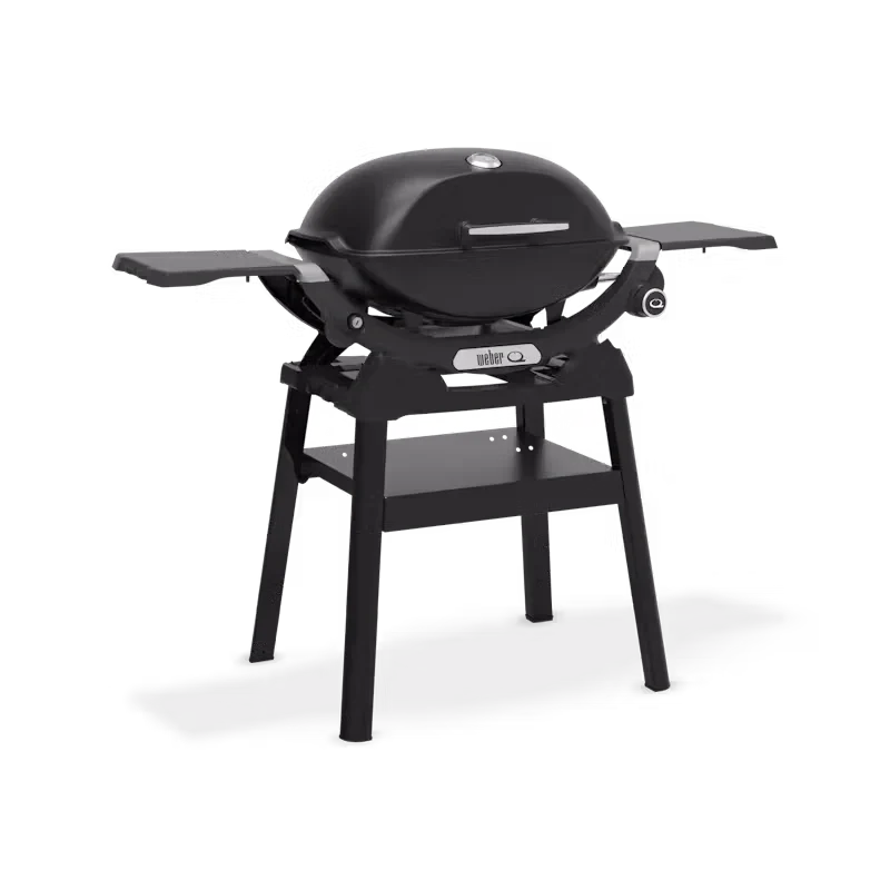 Weber Q2200N Gas BBQ Grill with Stand and Side Tables