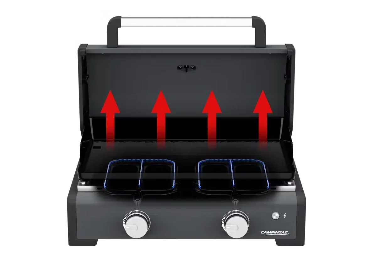 Campingaz Sigma 2 Gas Plancha Griddle with Hood 65cm