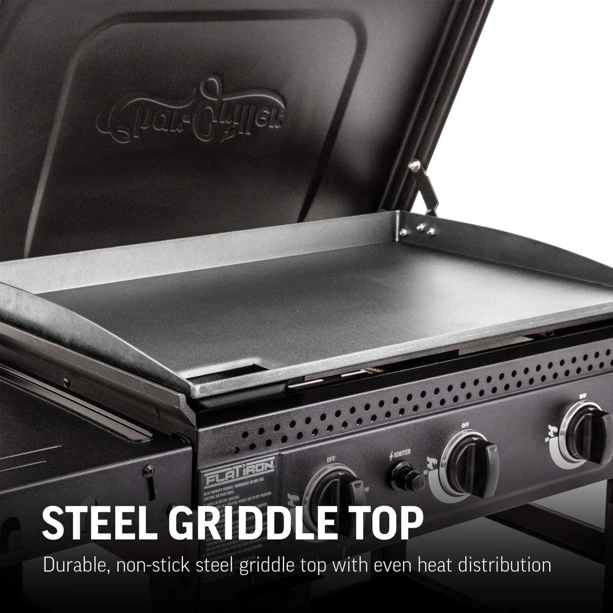 Char-Griller Flat Iron 3 Burner Gas Plancha Griddle