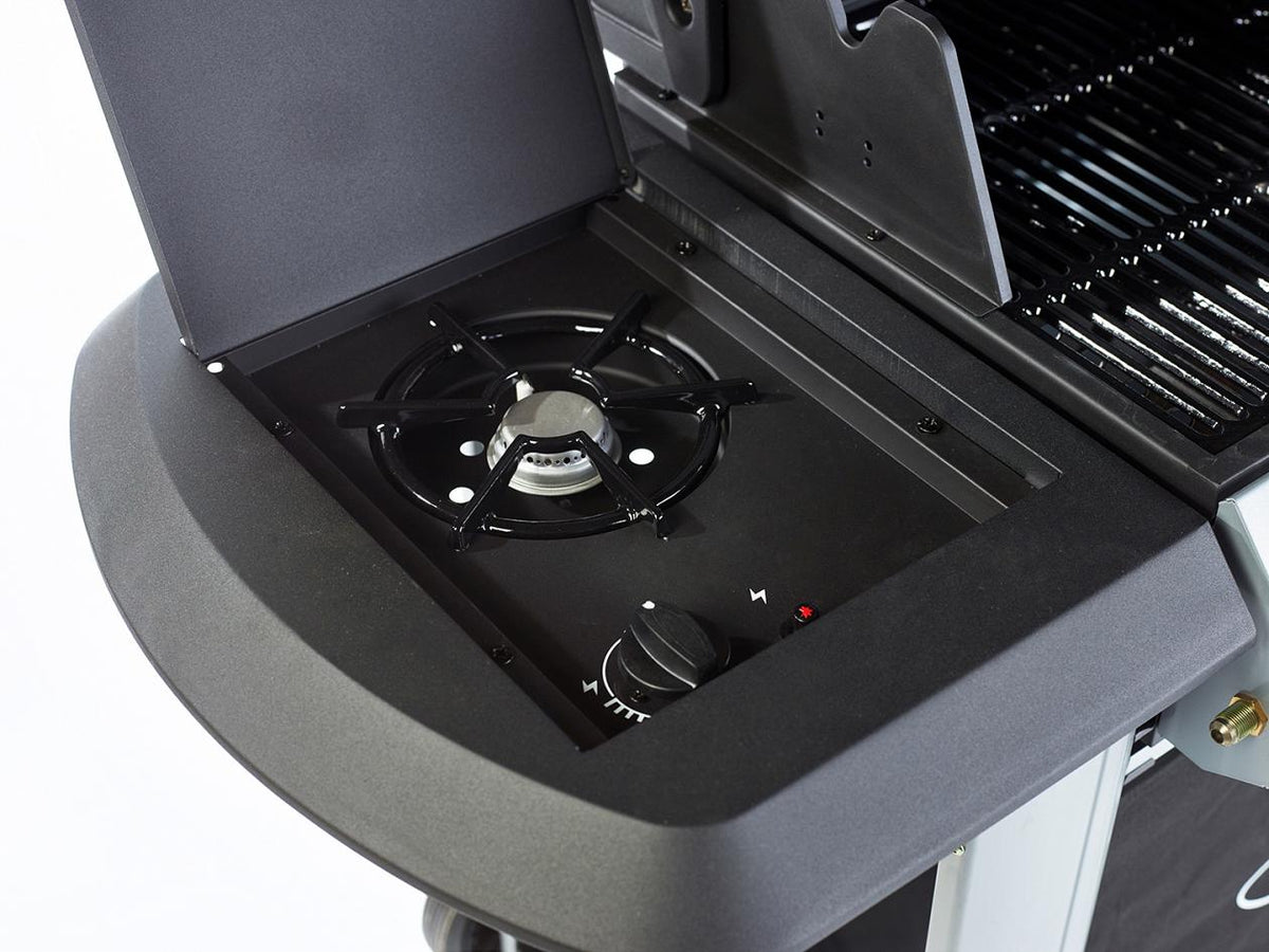 Outback Magnum Hybrid 3 Burner Gas BBQ Grill with Side Burner