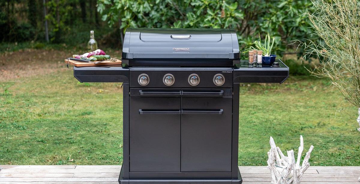 Campingaz 4 Series Onyx S 4 Burner Gas BBQ Grill with Side Burner