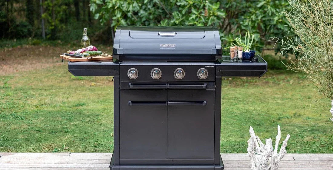 Campingaz 4 Series Onyx S 4 Burner Gas BBQ Grill with Side Burner