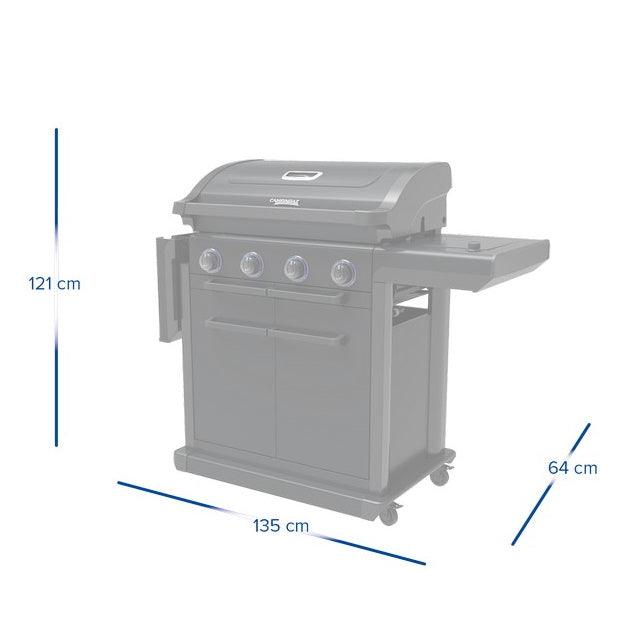 Campingaz 4 Series Onyx S 4 Burner Gas BBQ Grill with Side Burner