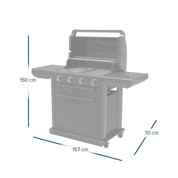 Campingaz 4 Series Onyx S 4 Burner Gas BBQ Grill with Side Burner