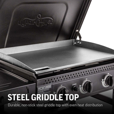 Char-Griller Flat Iron 3 Burner Gas Plancha Griddle