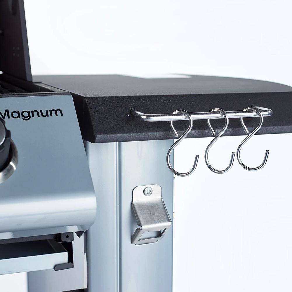 Outback Magnum Hybrid 3 Burner Gas BBQ Grill with Side Burner