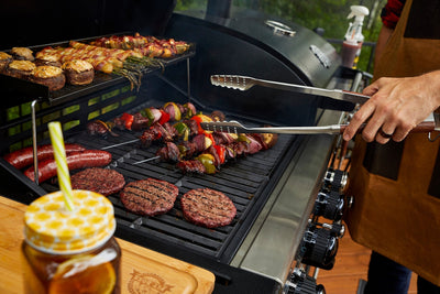Pit Boss Memphis 1.0 3 Burner Hybrid Gas BBQ Grill with Smoker