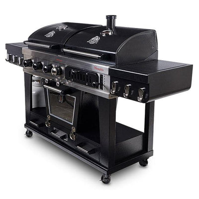 Pit Boss Memphis 1.0 3 Burner Hybrid Gas BBQ Grill with Smoker